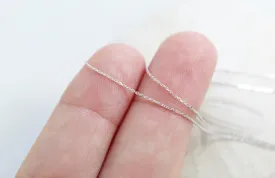 14k White Gold Dainty Necklace
