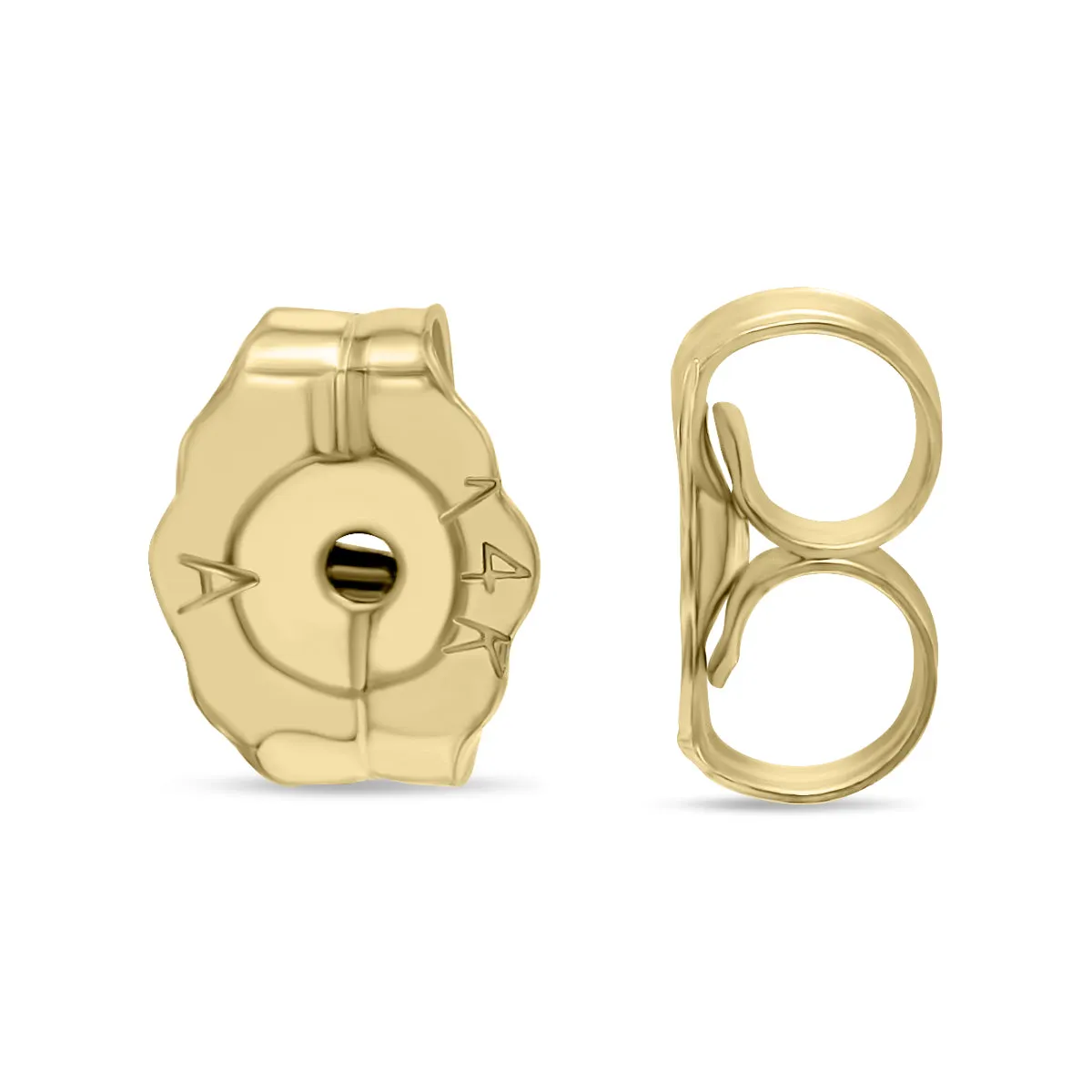1/5 Ctw Genuine Diamond Leaf Climber Earrings In 14K Yellow Gold