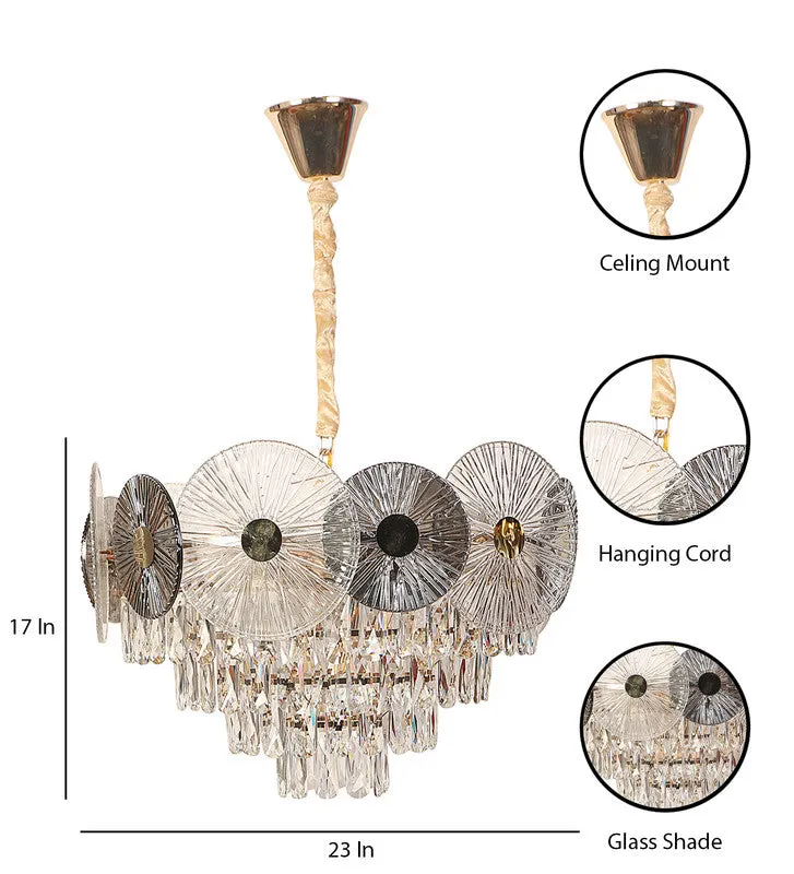 218D-570Mm Eliante Gold Crystal Chandeliers  - Without Bulb Cw   Ww   Nw