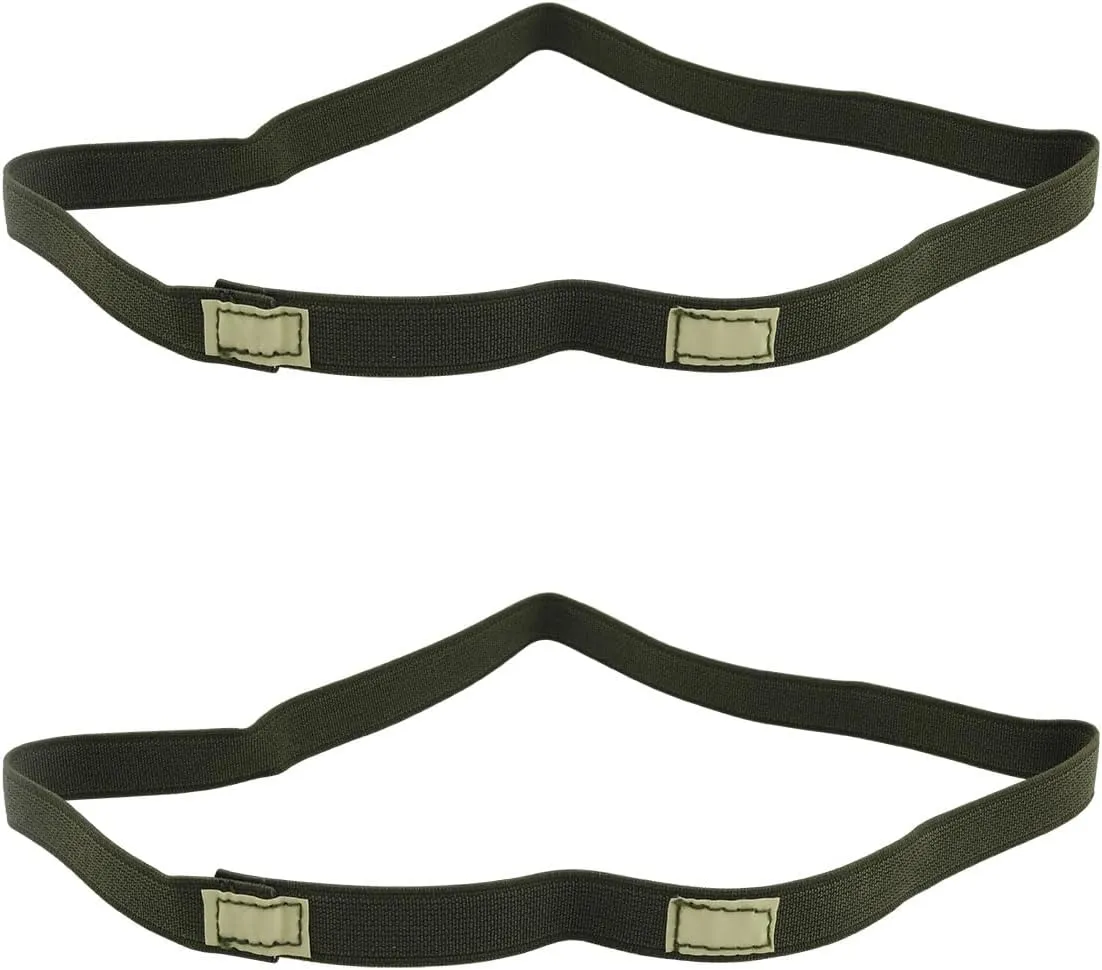2PCS Green Tactical Helmet Strap Reflective Camo Strap Helmets Band Reflective Camo Helmet Band Straps for M1 M88 Helmet