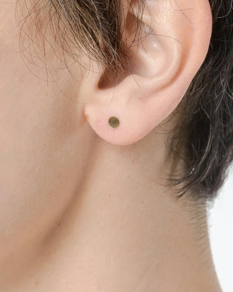 4mm Sequin Stud in 14K Gold