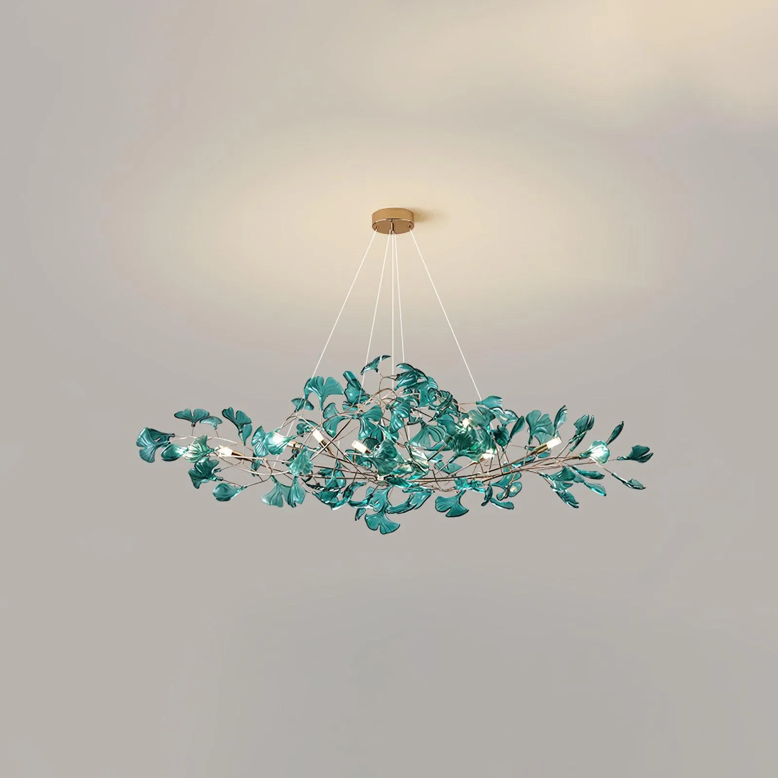 Acrylic Ginkgo Leaf Chandelier