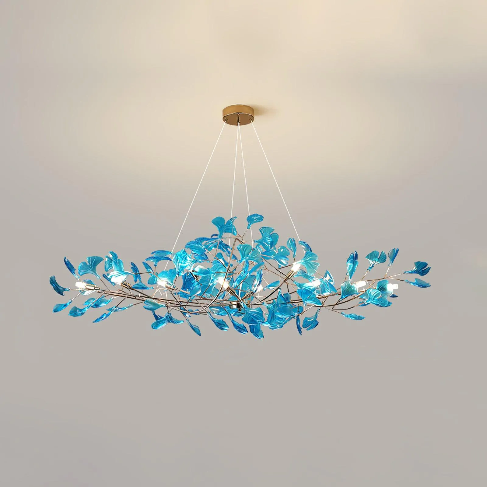 Acrylic Ginkgo Leaf Chandelier