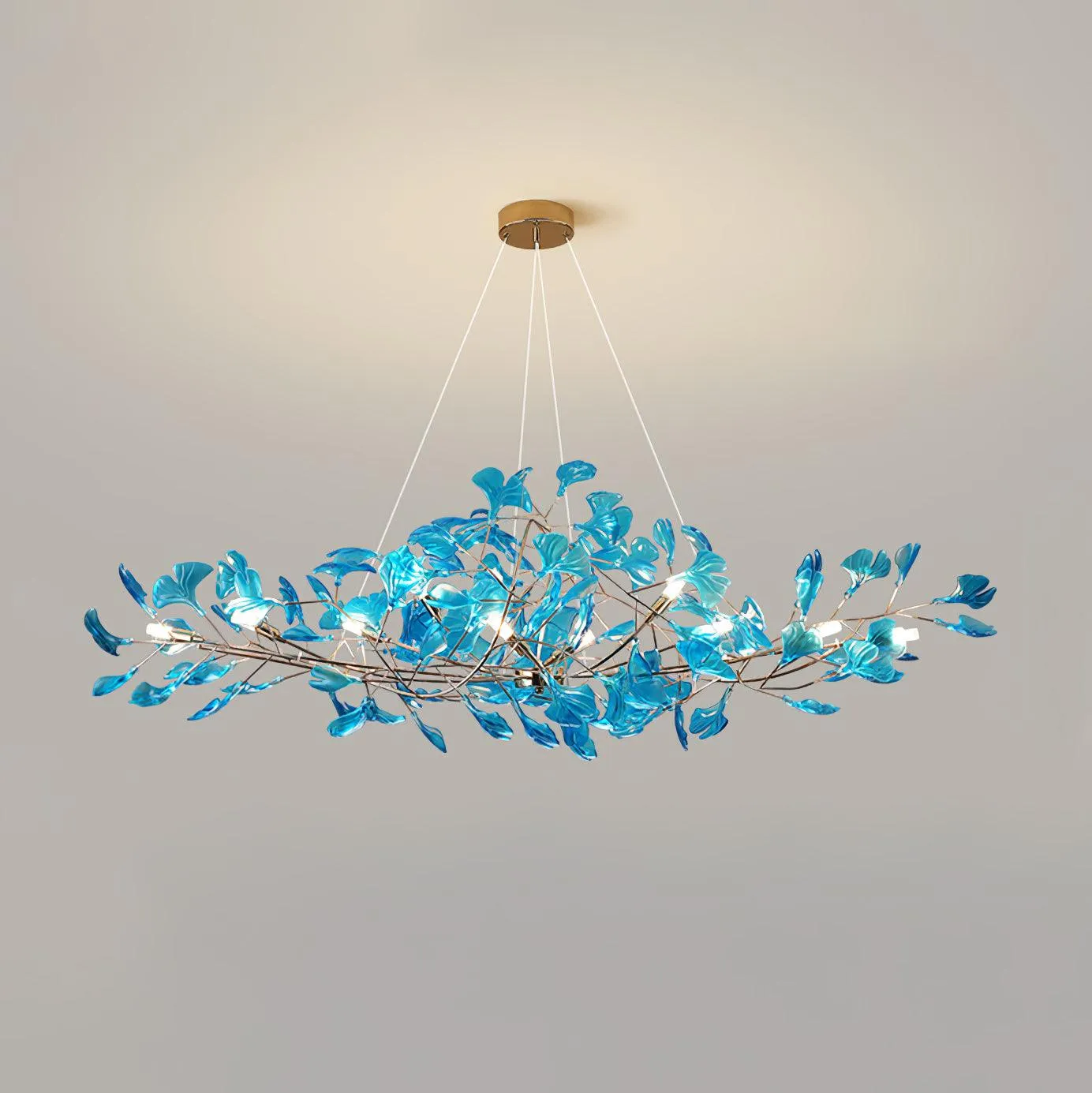 Acrylic Ginkgo Leaf Chandelier