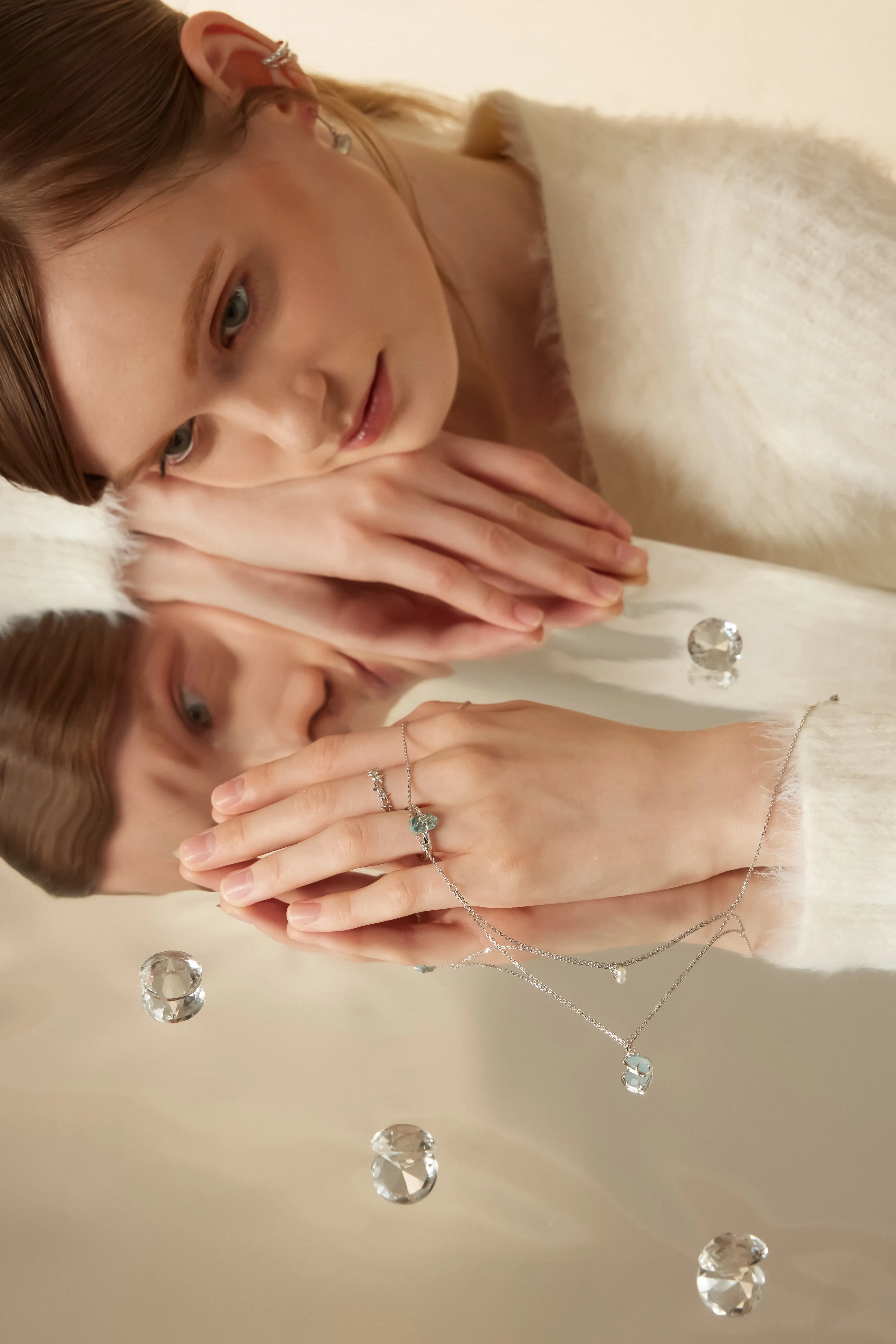 Aquamarine Silver Earrings - Miracle