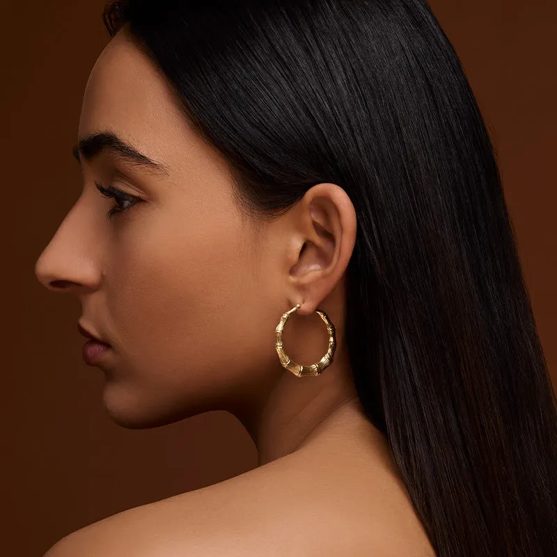 Bamboo Hoop, Medium, Gold