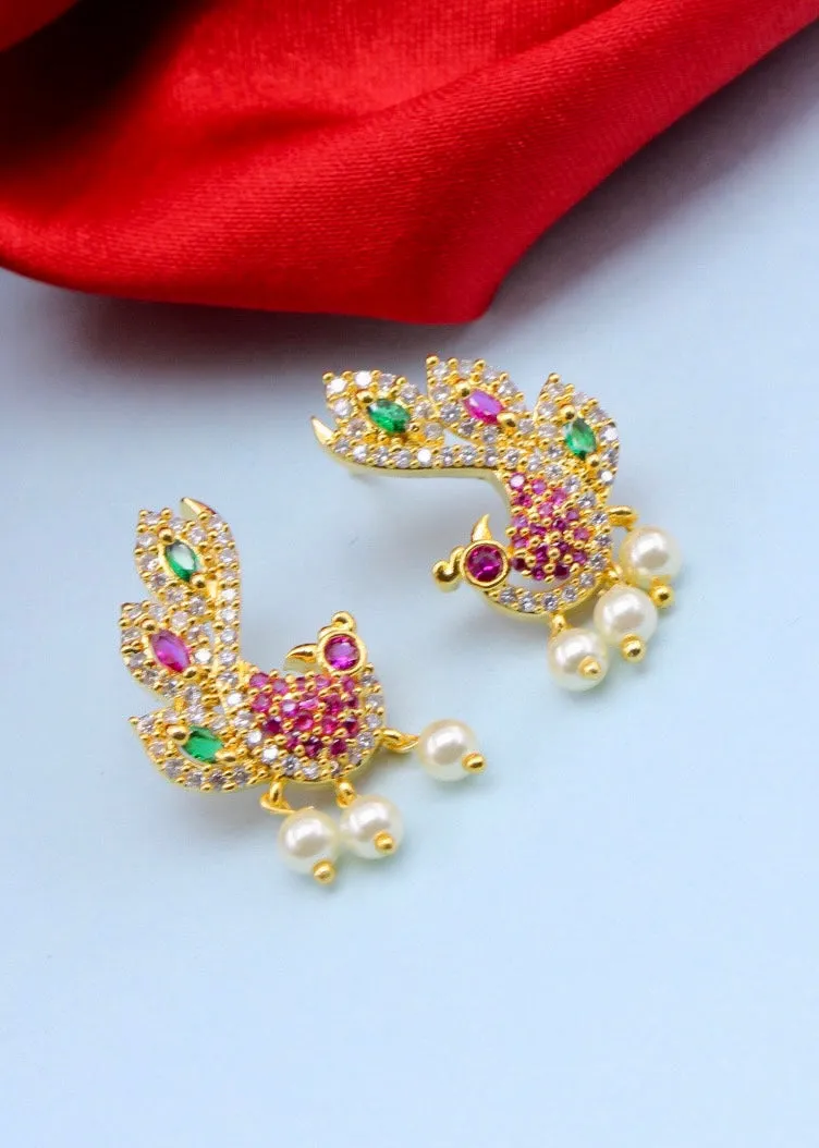 BEAUTIFUL PEACOCK EARRINGS