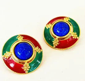 Beautiful rare clip on earrings