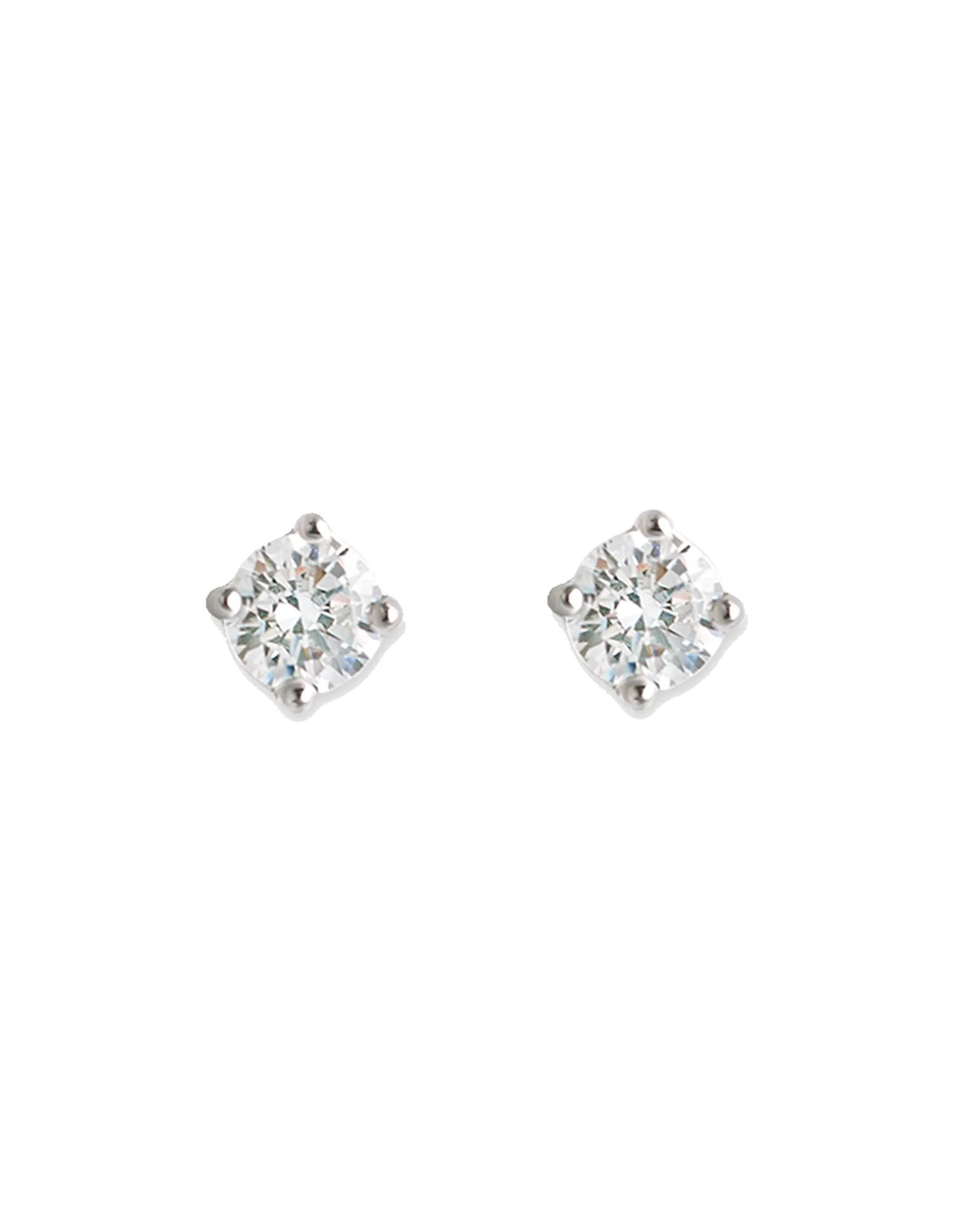Bianc CZ Claw Set Stud Earrings
