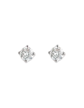 Bianc CZ Claw Set Stud Earrings