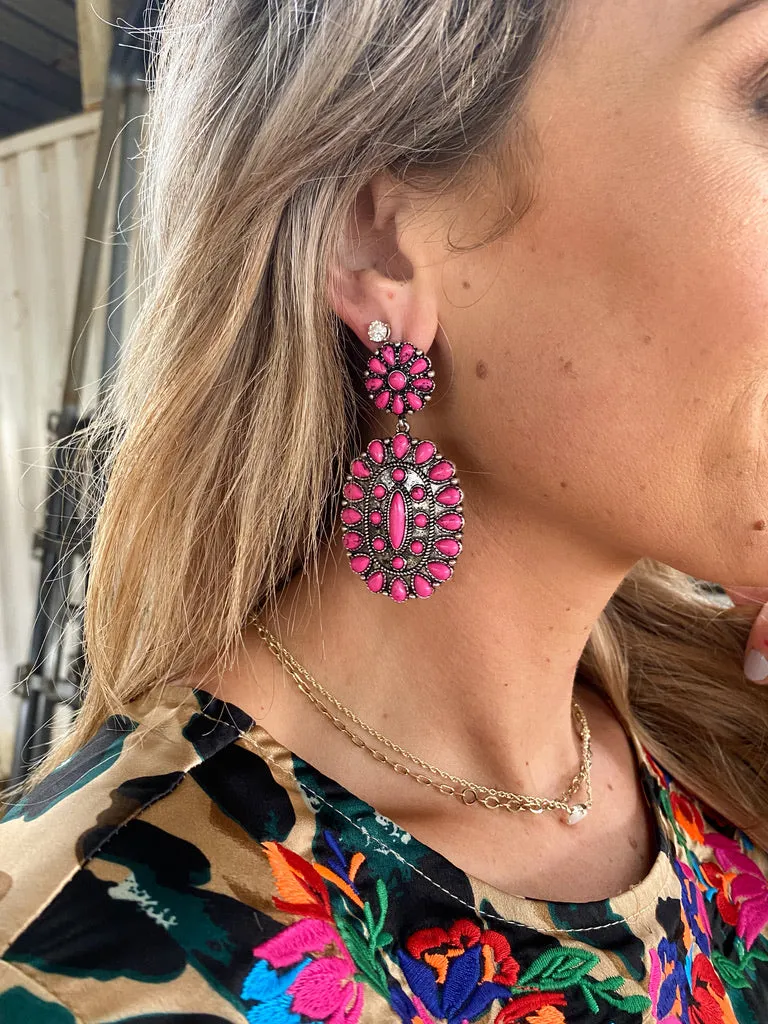 Big Concho Drop Earring | 2 COLORS