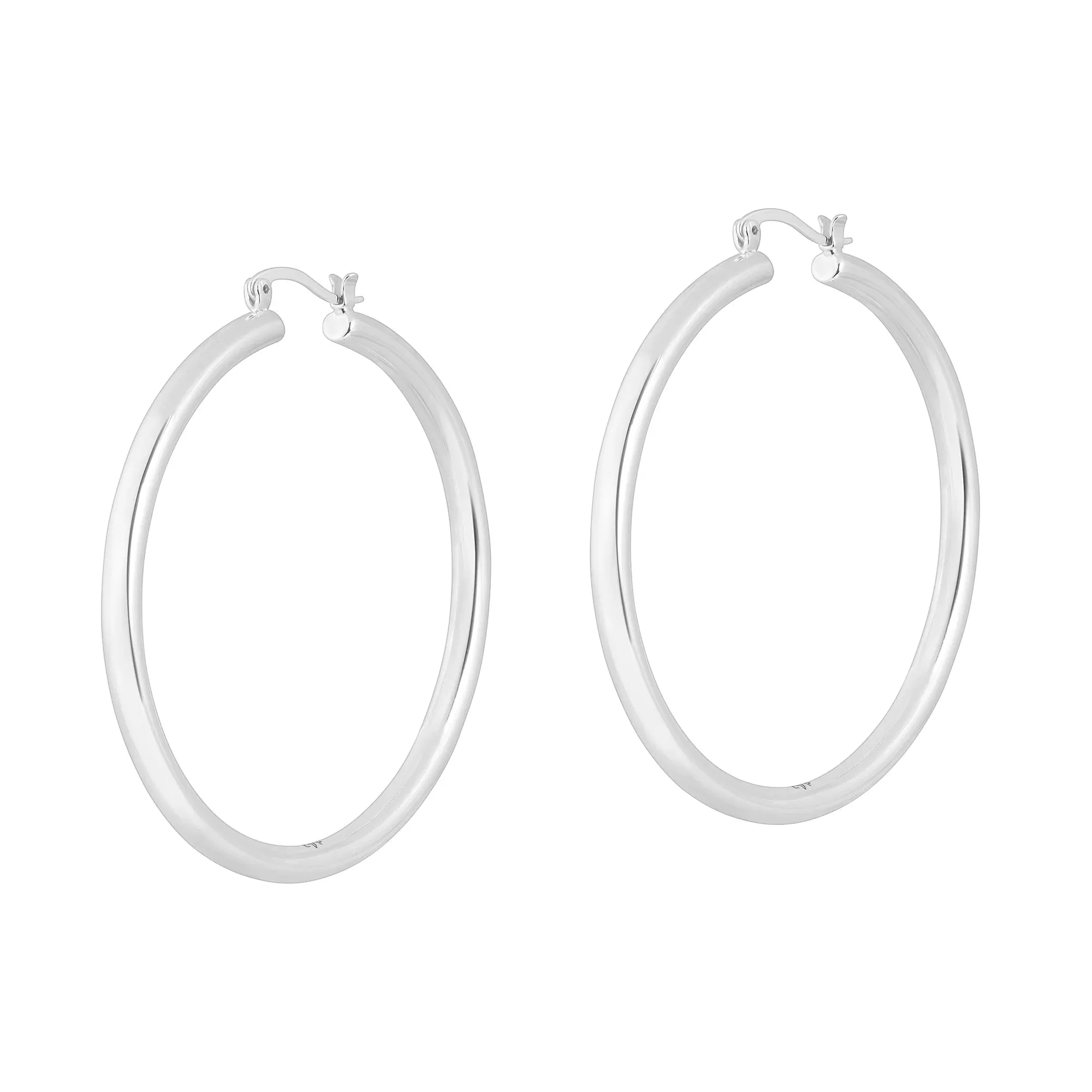 Bleeker Silver Hoops