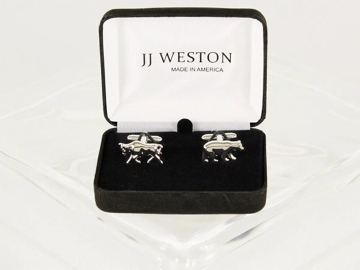 Boy's Cuff Links 6588 Silver
