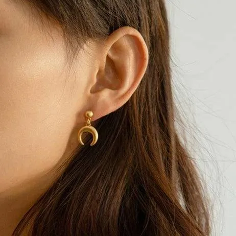 Brushed Unicorn Earrings