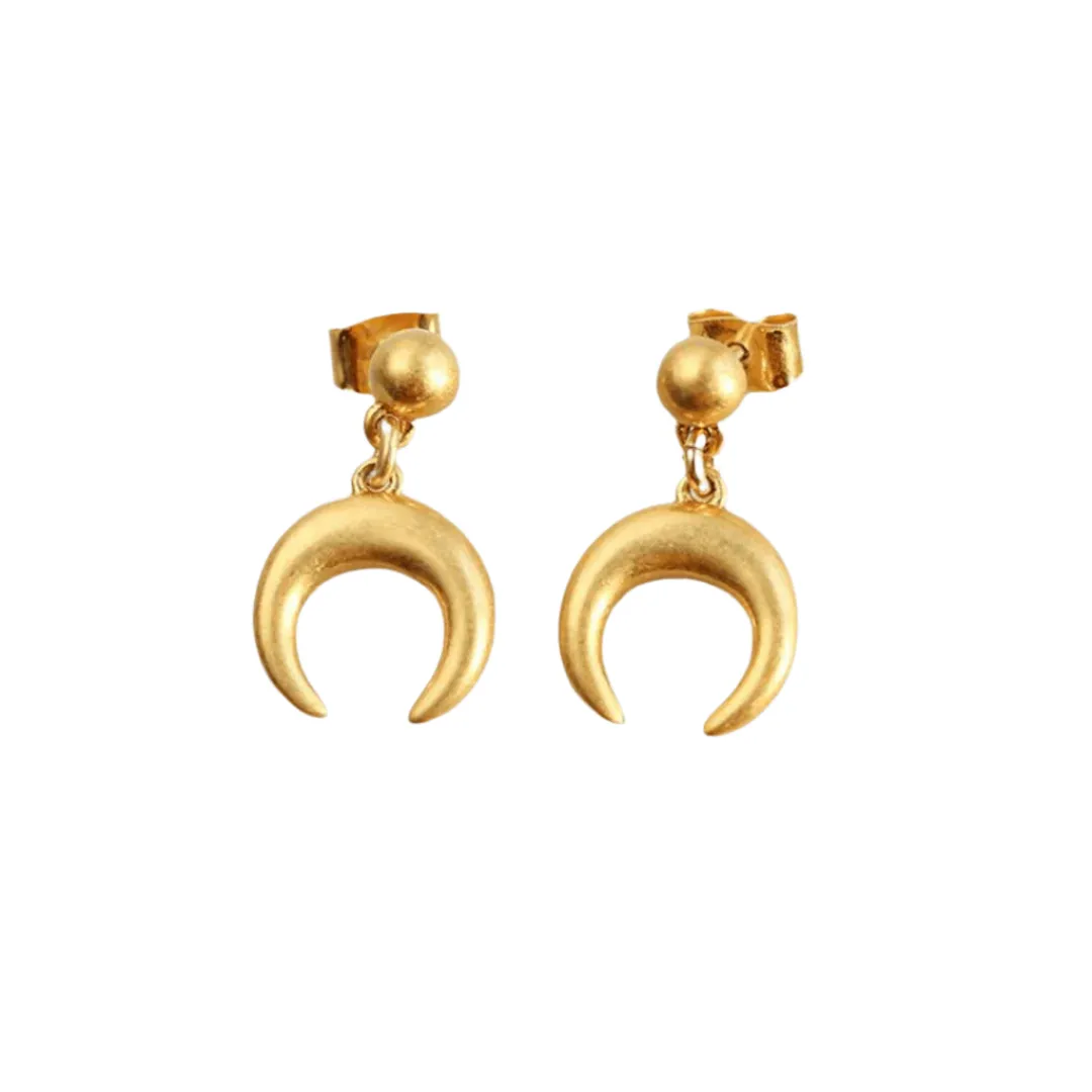 Brushed Unicorn Earrings