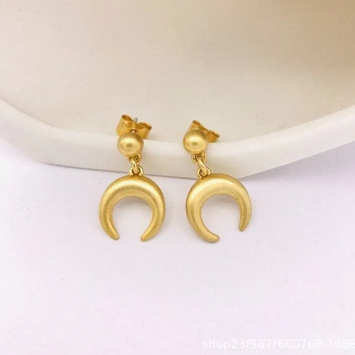 Brushed Unicorn Earrings