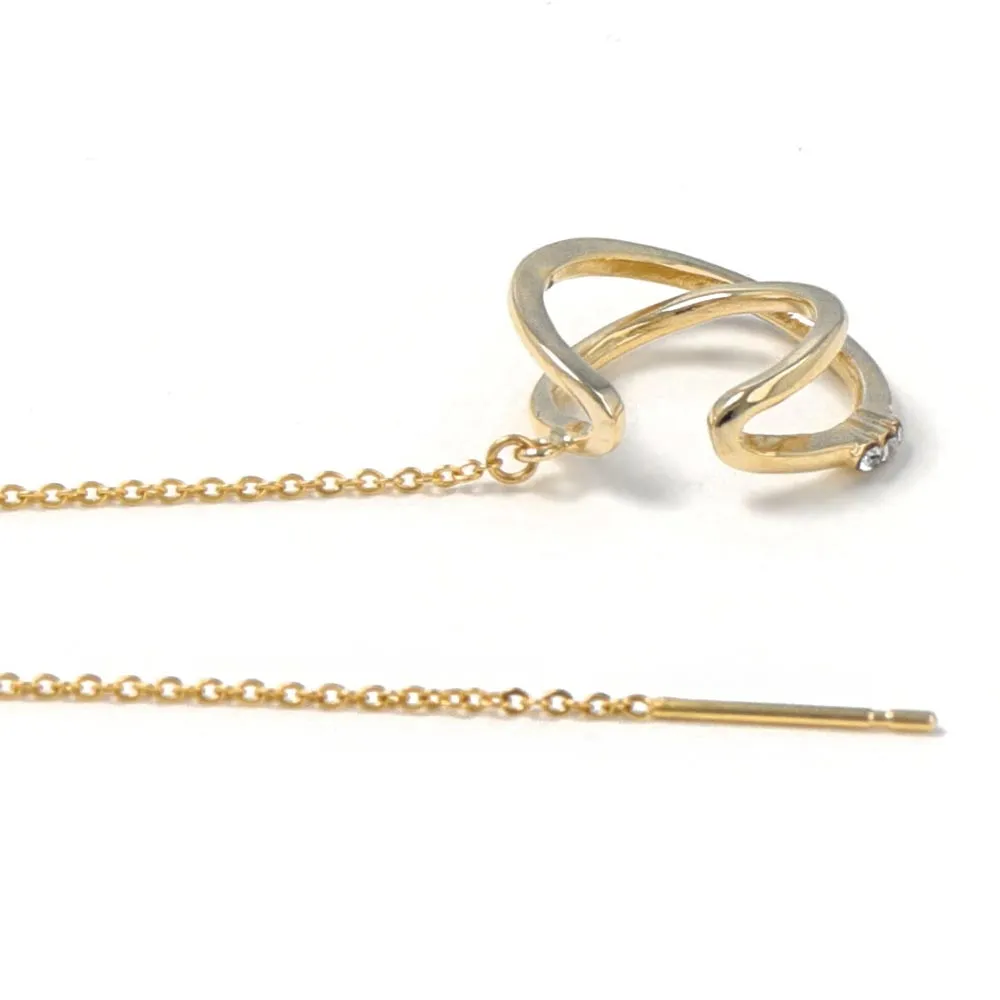 Chain Crawler Earring Cuff
