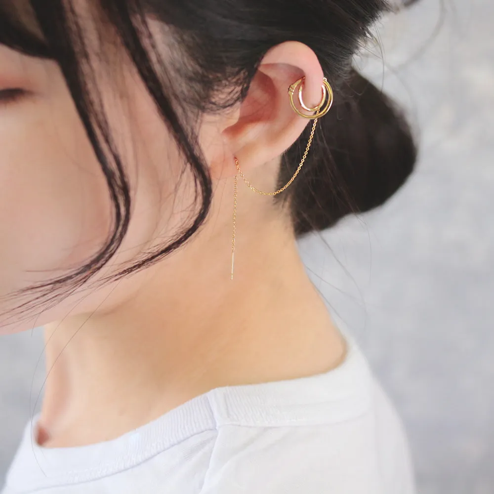 Chain Crawler Earring Cuff