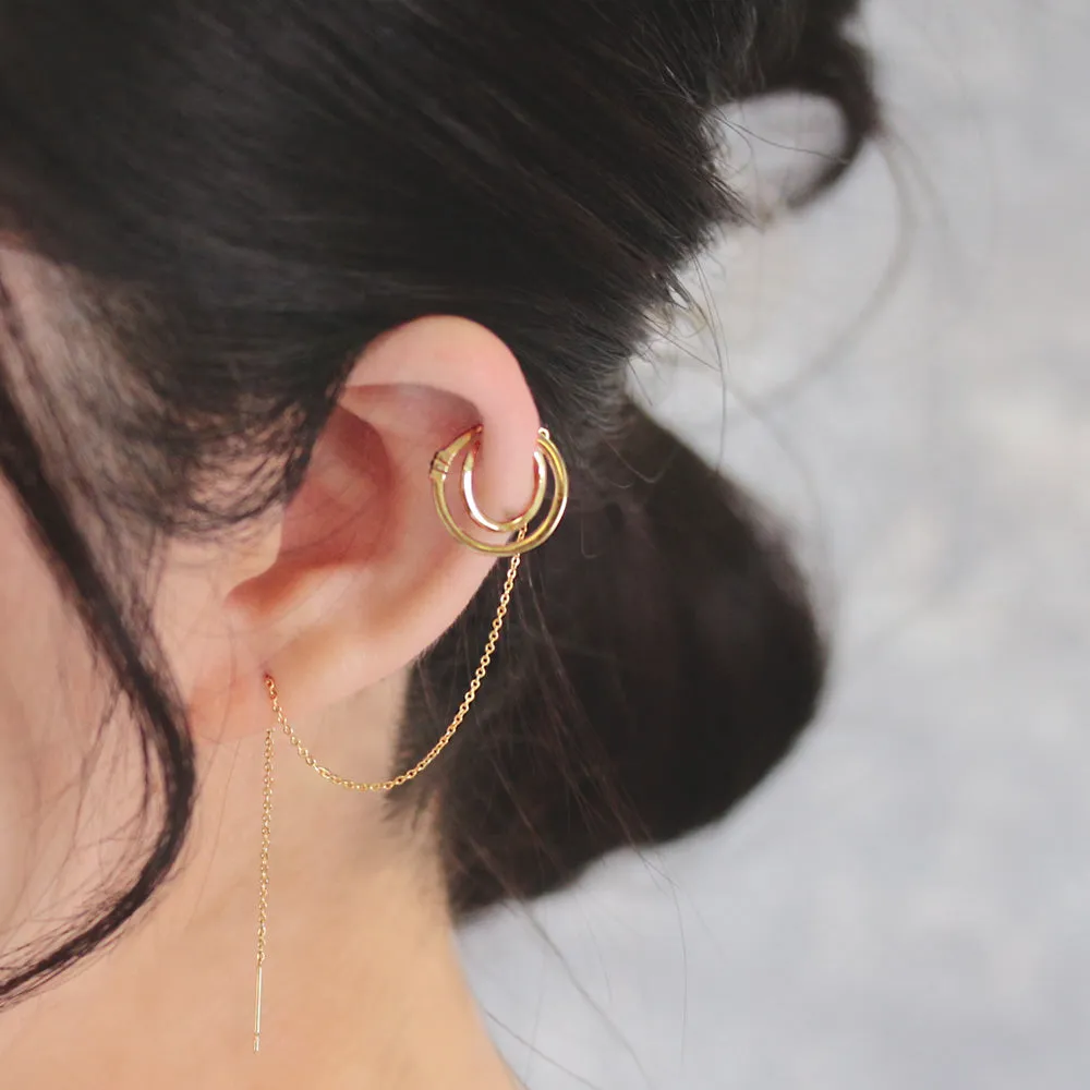 Chain Crawler Earring Cuff