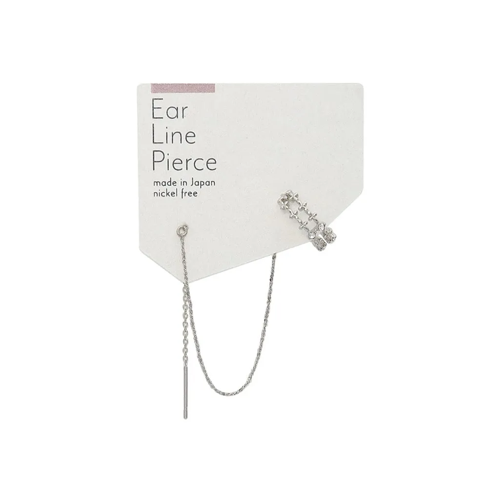 Chain Threader Cross Cuff Earring