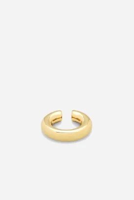 Gold-Plated Chunky Ear Cuff for Fashion Statement