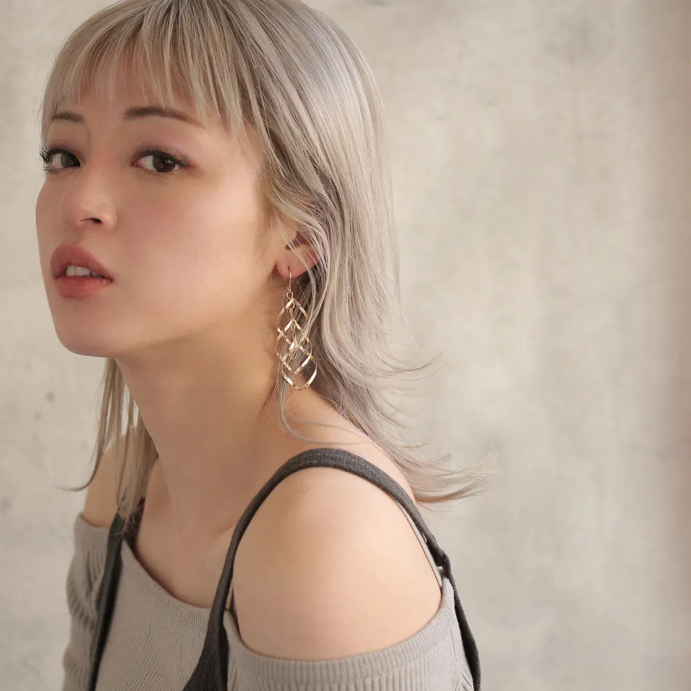 Chunky Twist Drop Earrings