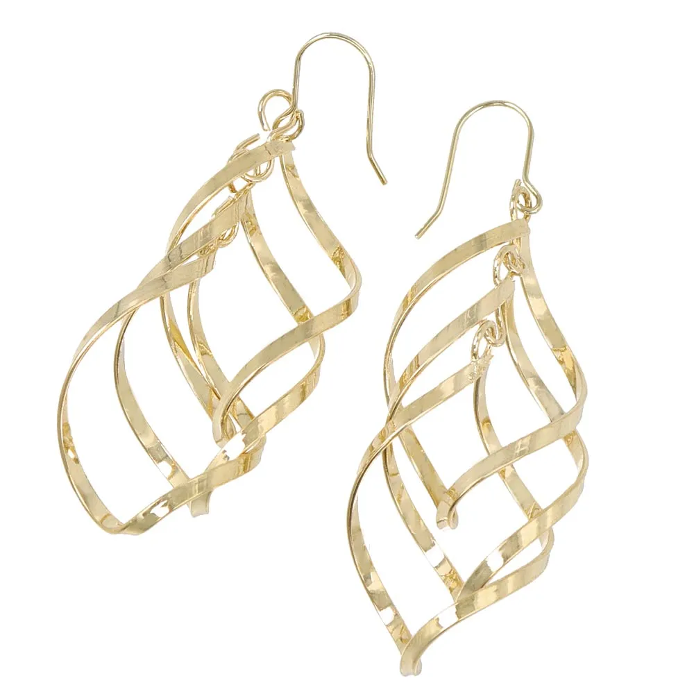 Chunky Twist Drop Earrings
