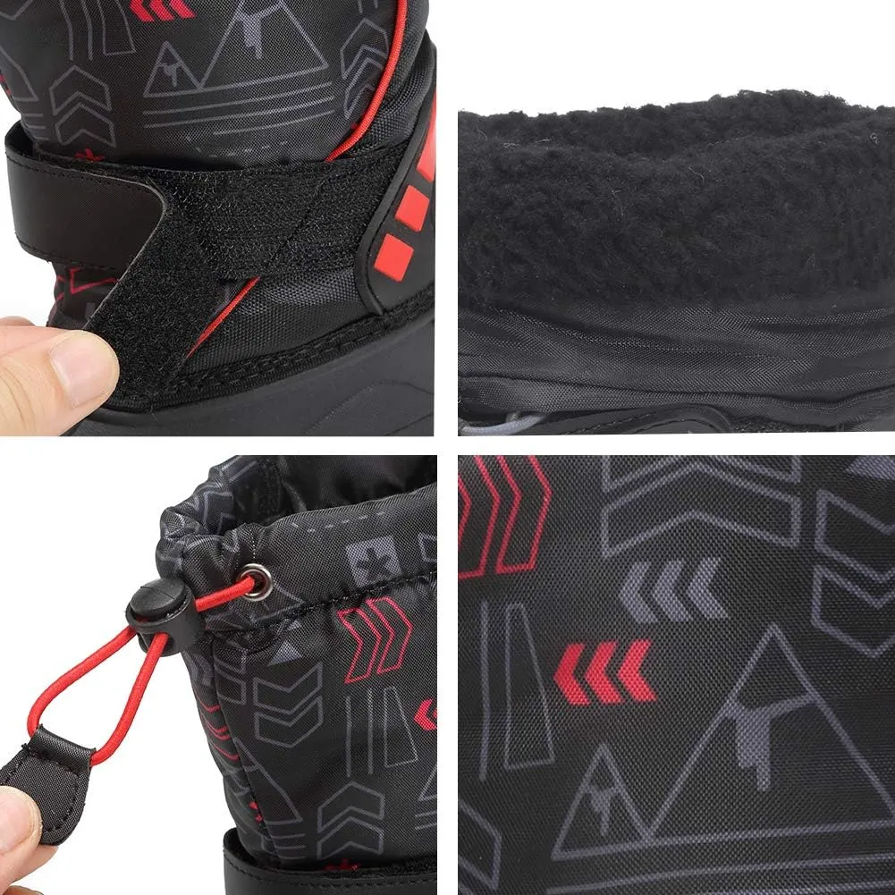 CIOR Kids Snow Boots for Boys Girls Toddler Winter Outdoor Boots Waterproof with Fur Lined(Toddler/Little Kids/Big Kid)