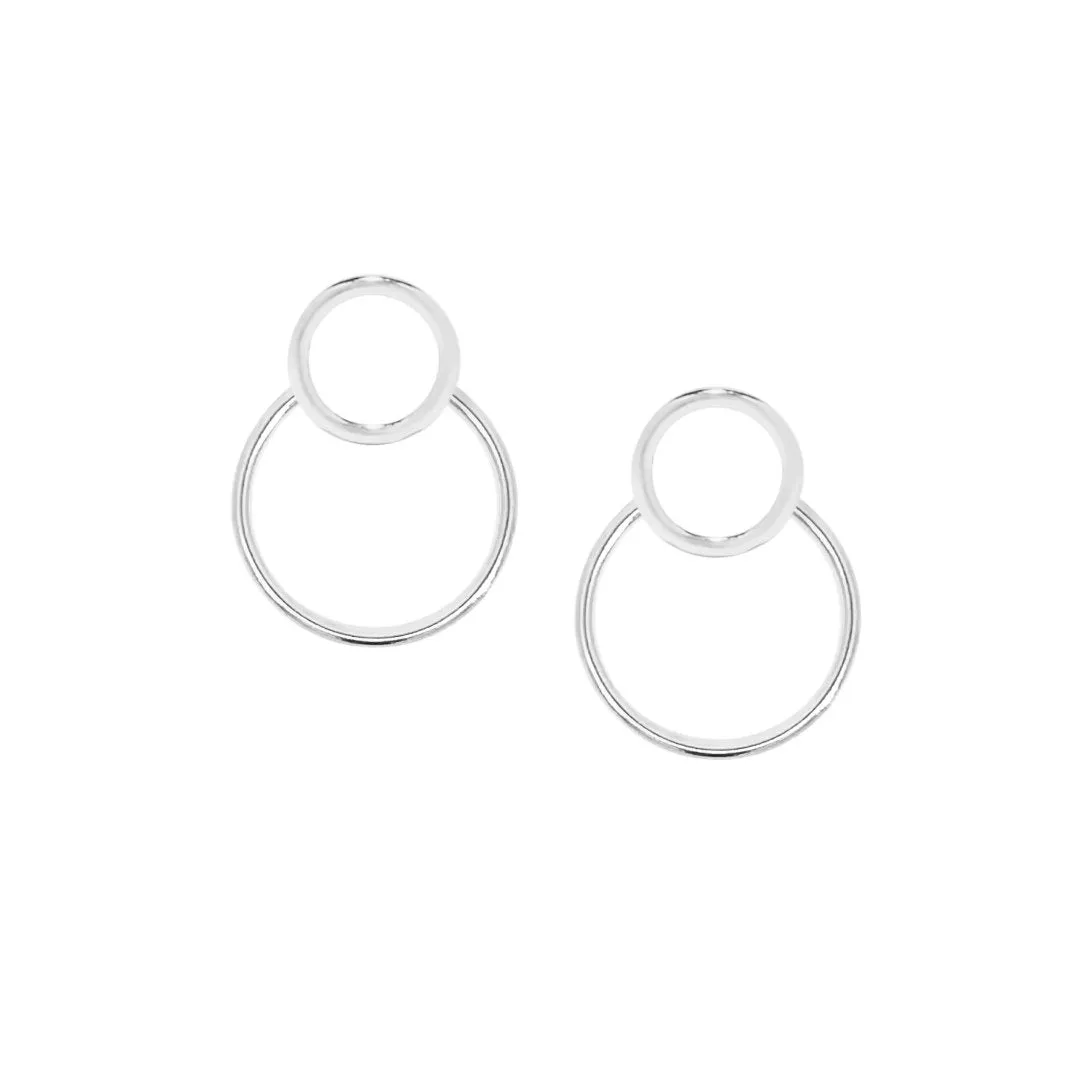 Circle Studs   Ear Jacket