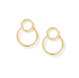 Circle Studs   Ear Jacket