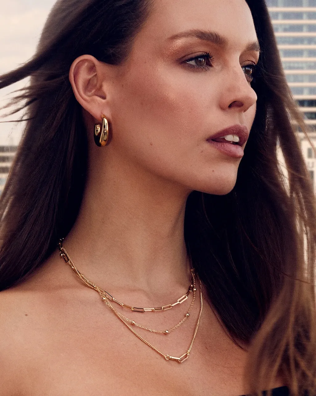 Coco Tube Hoop Earrings