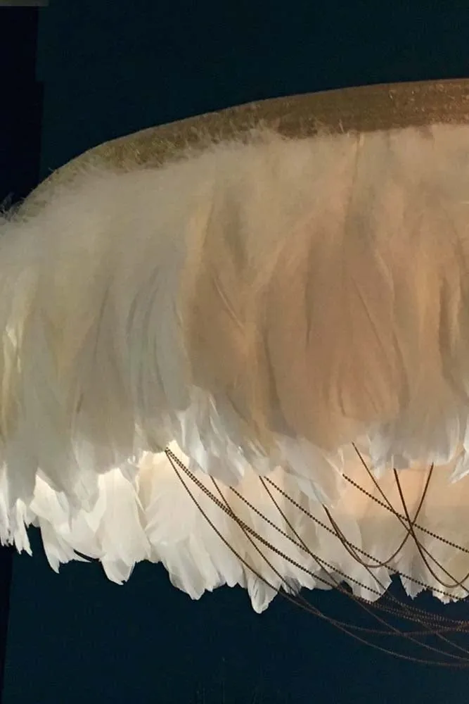 Coldharbour Lights Gloria Feather Shade - White