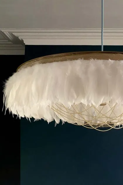 Coldharbour Lights Gloria Feather Shade - White