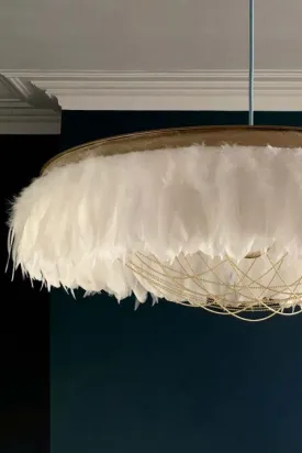 Coldharbour Lights Gloria Feather Shade - White