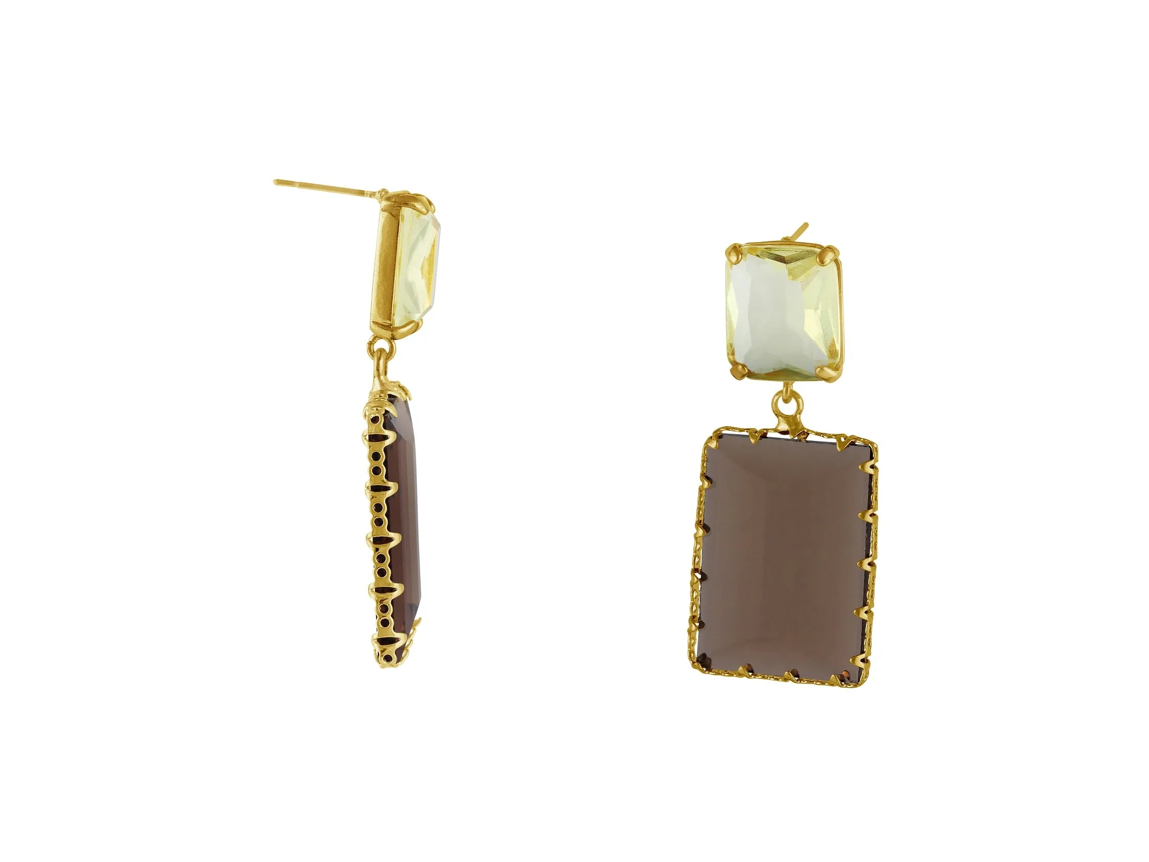 Cosette Allure Stone Cut Luxe Earrings