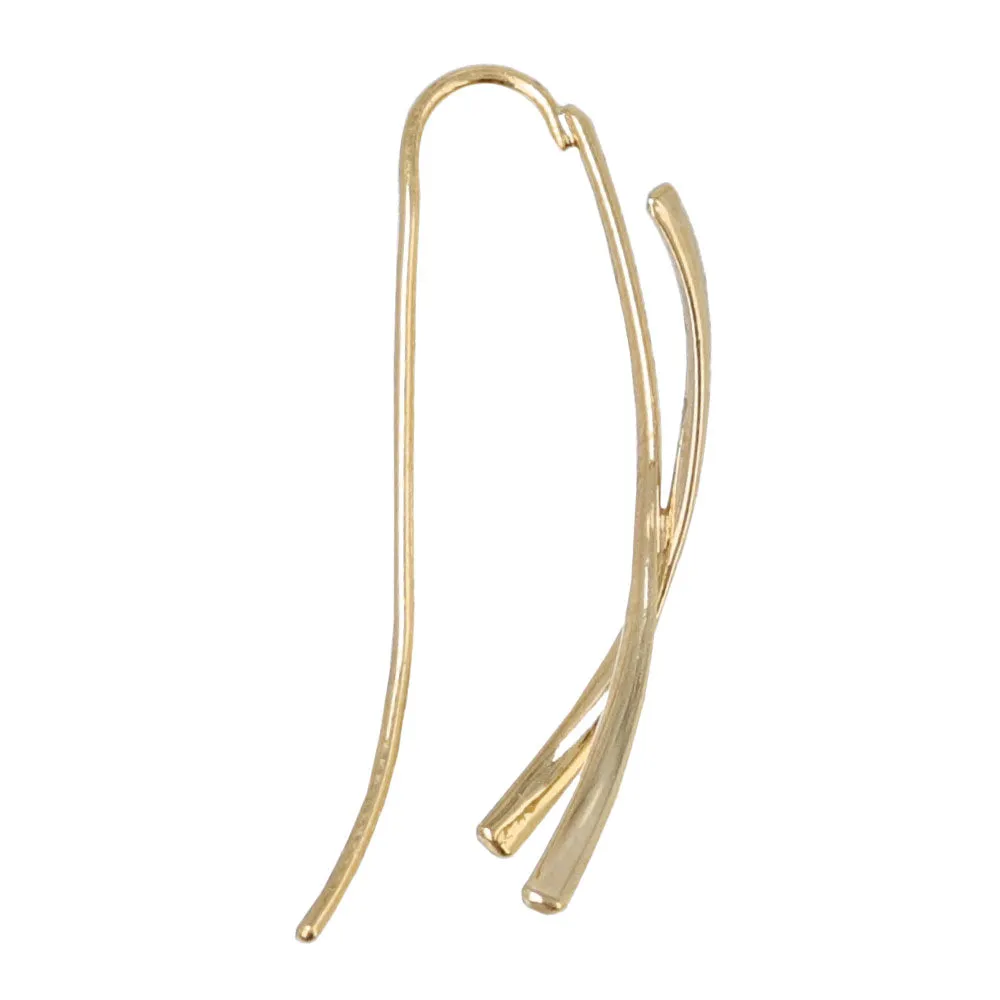 Cross Two Way Climber Earring