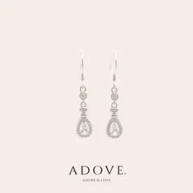 Dangling Crystal Money Pouch Earrings