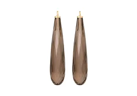 Design Drop in 18ct Yellow Gold with Smoky Quartz