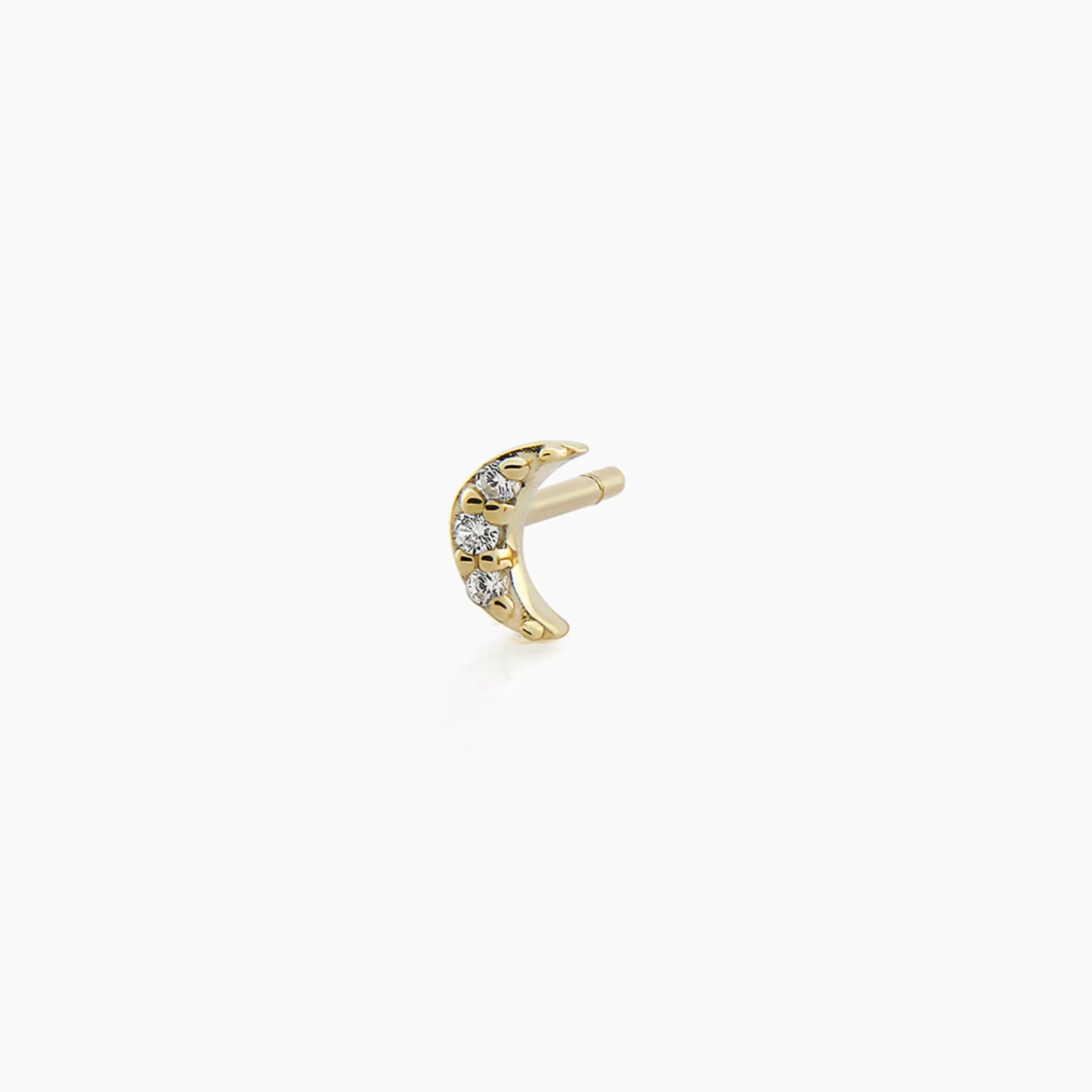 Diamond Moon Stud