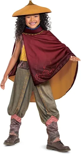 Disguise girls Raya Costume for Girls, Deluxe Official Disney Raya and the Last Dragon Costume