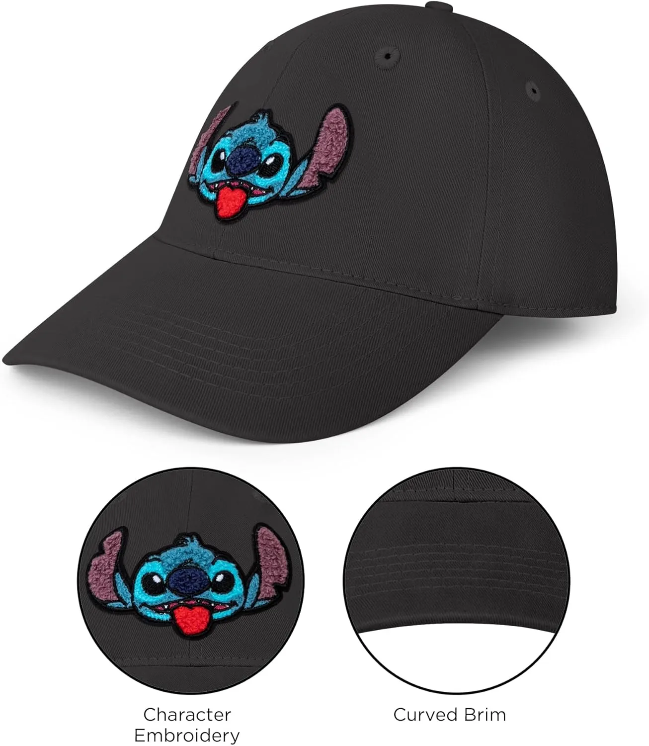 Disney Adult Baseball Cap, Lilo & Stitch Adjustable Dad Hat