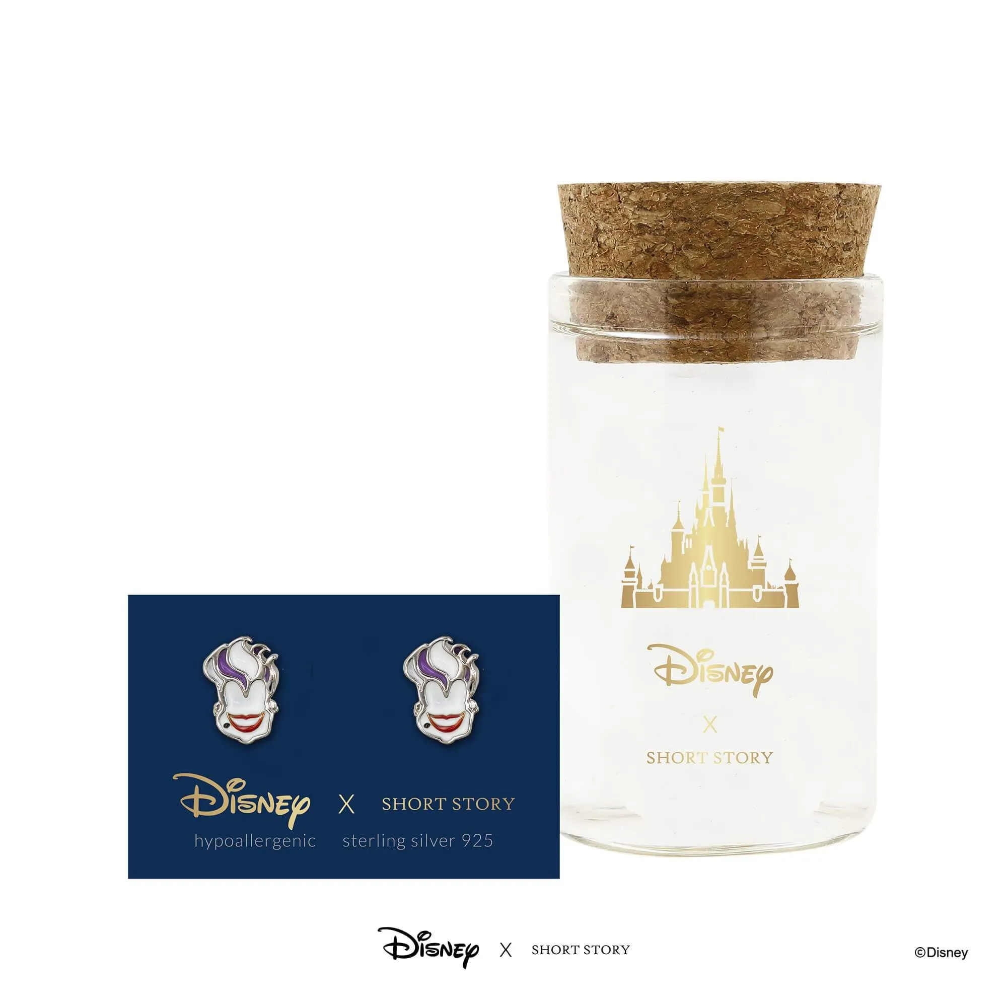 Disney Earring Epoxy Ursula Face