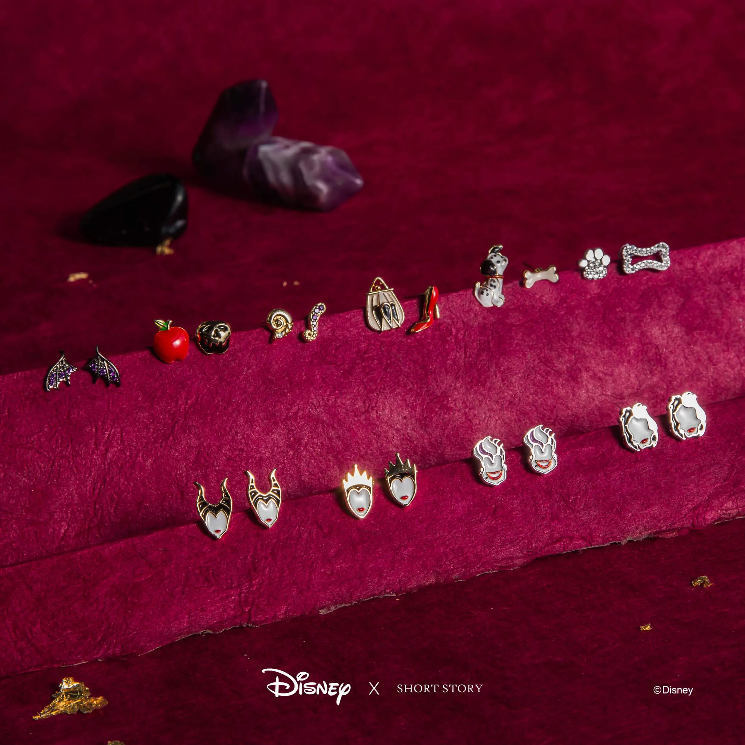 Disney Earring Epoxy Ursula Face
