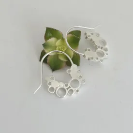 Dot Holly Silver hoops