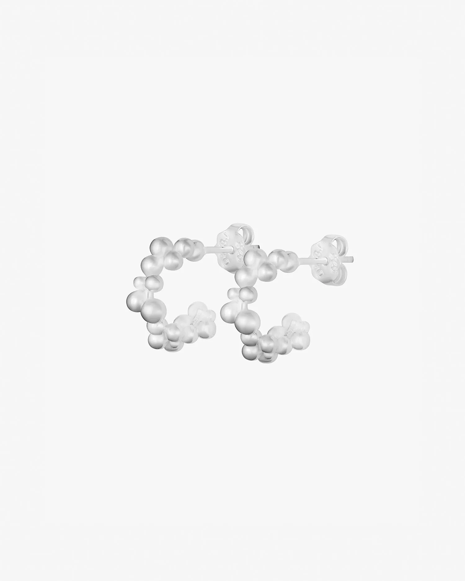 Drops small hoops silver
