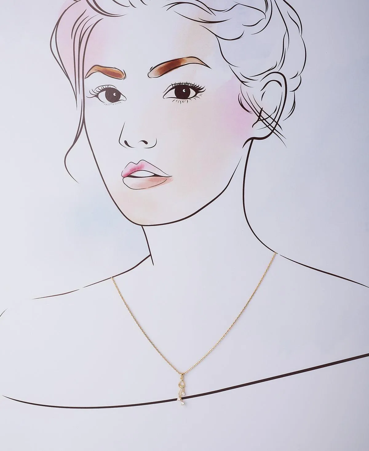 Elegant 18Kt Gold Pendant