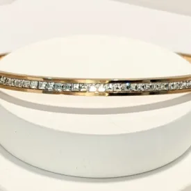 Elegant Zirconia Studded Rose Gold Plated  Bracelet