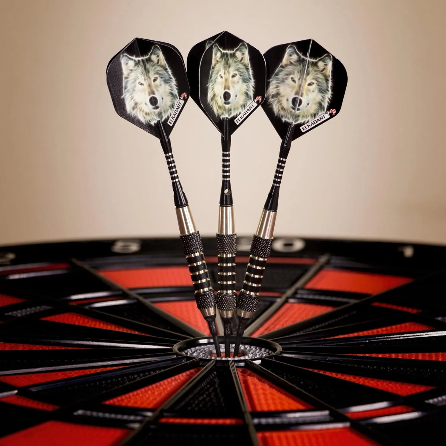Elkadart Lone Wolf Soft Tip Darts with Storage/Travel Case