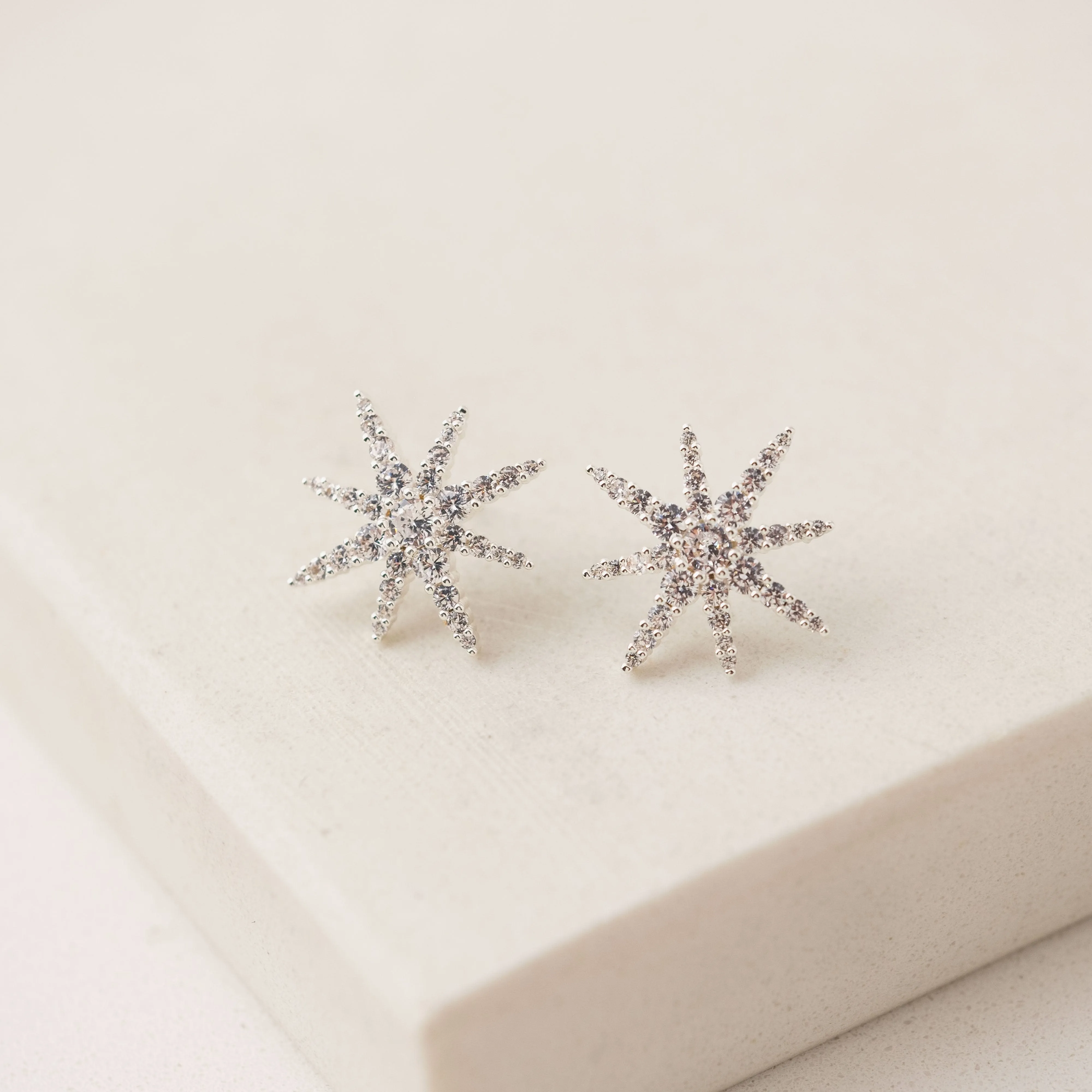 Etoile Star Stud Earrings Silver