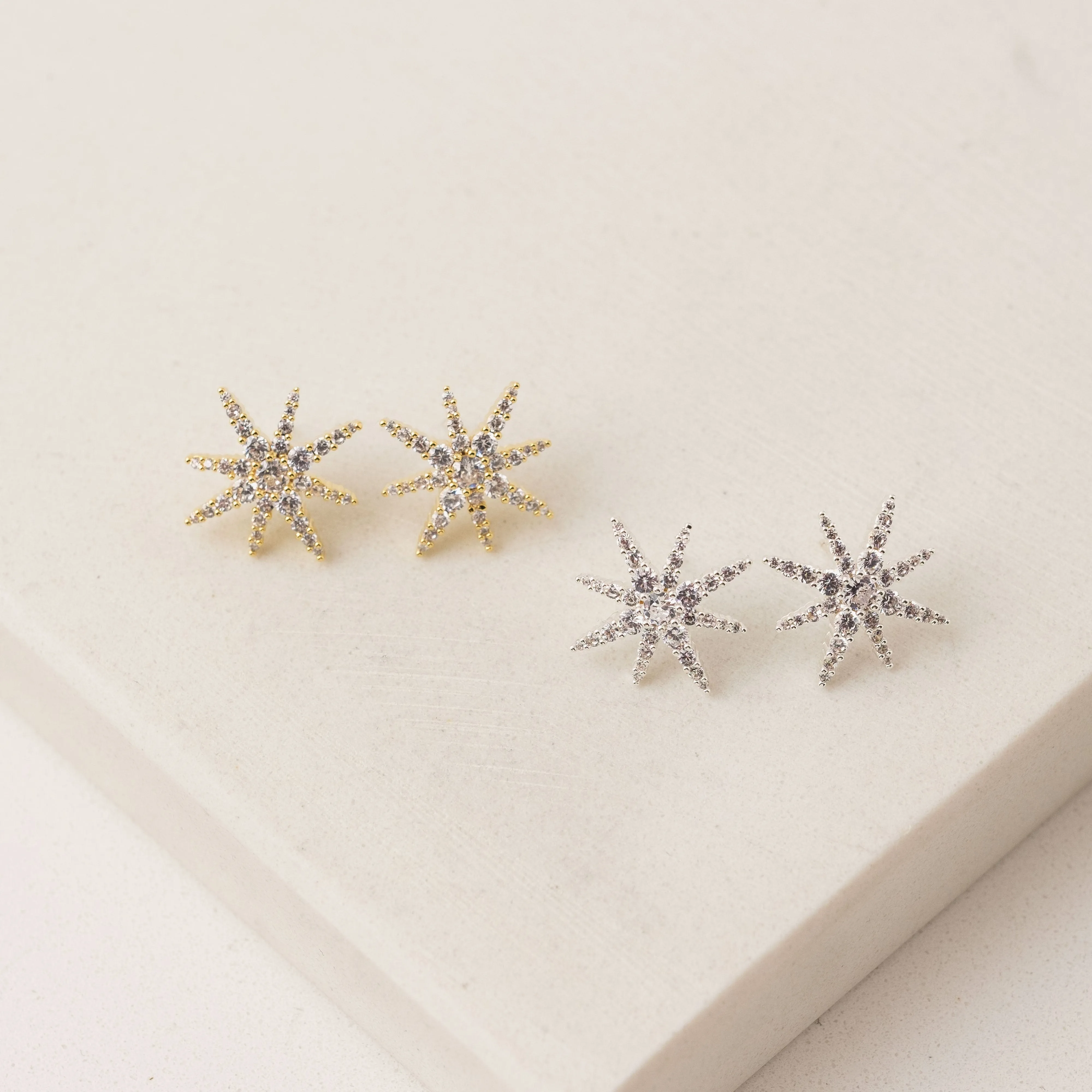 Etoile Star Stud Earrings Silver